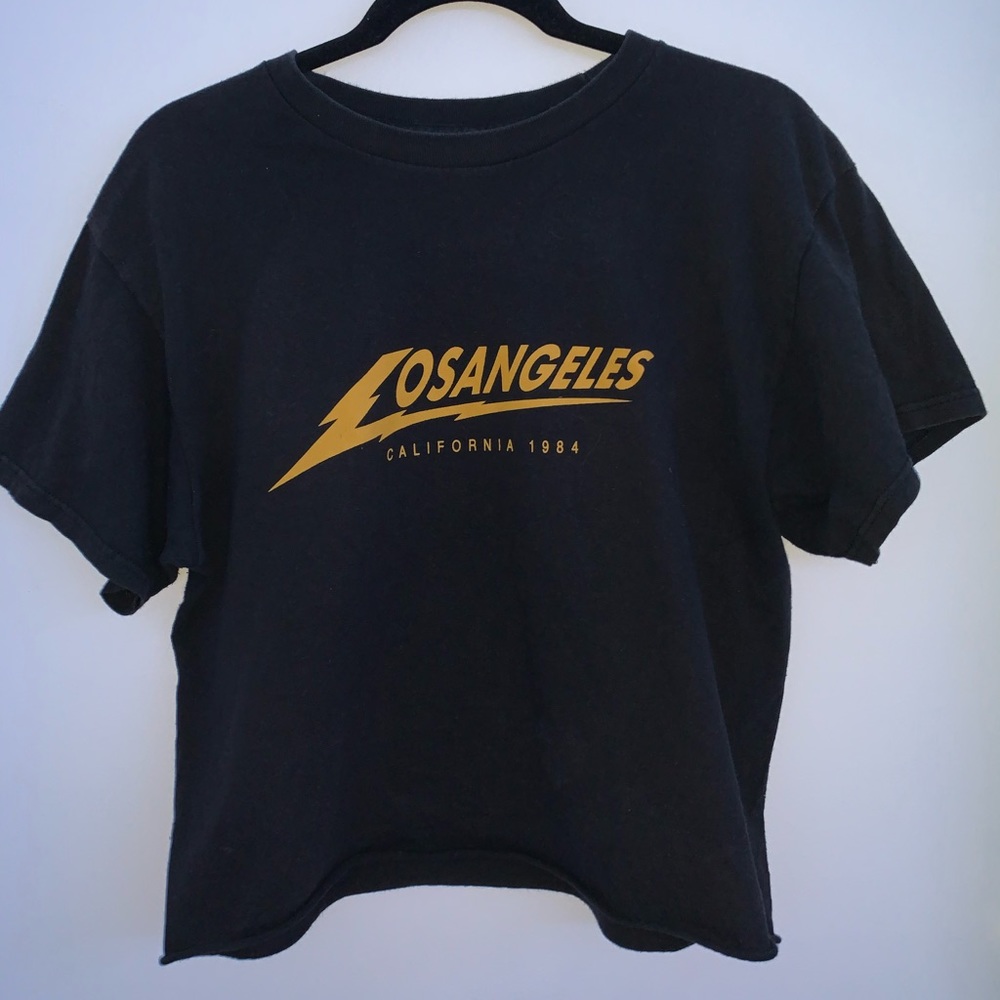 Brandy Melville/John Galt Black Los Angeles Tee
